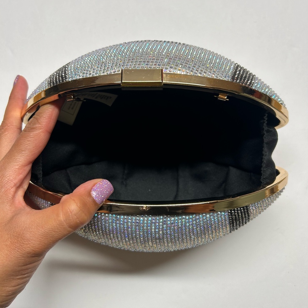 Aldo bedazzled football purse clutch NWT bag - Picture 7 of 9